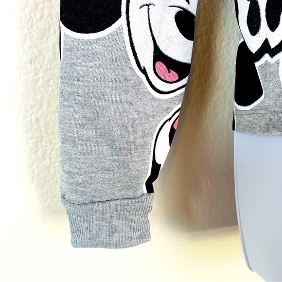 Disney Mickey Mouse Hooded Sweatshirt Size L - Picture 4 of 8